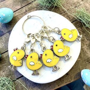 Little Peep Yellow Chicks on a Ring ~ 5 piece set!