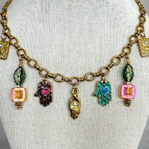 Palms of Protection Statement Necklace